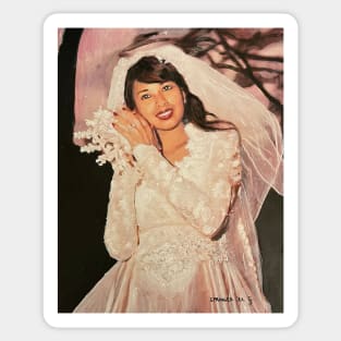 Portrait of a Young Bride Sticker